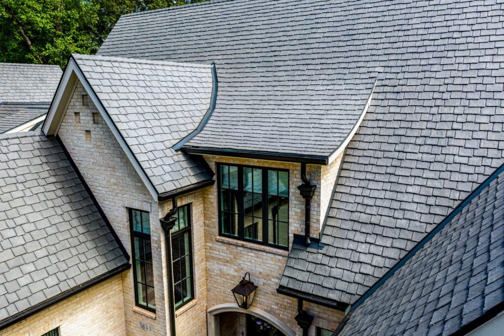 Newly restored roof