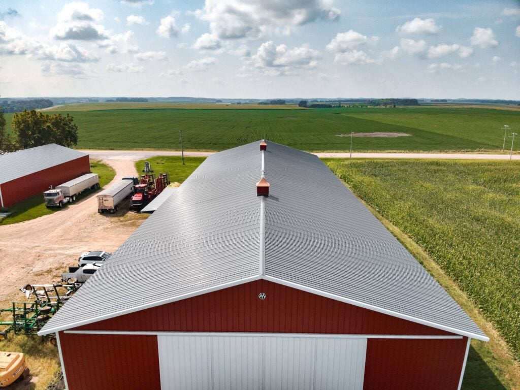 Custom metal roof